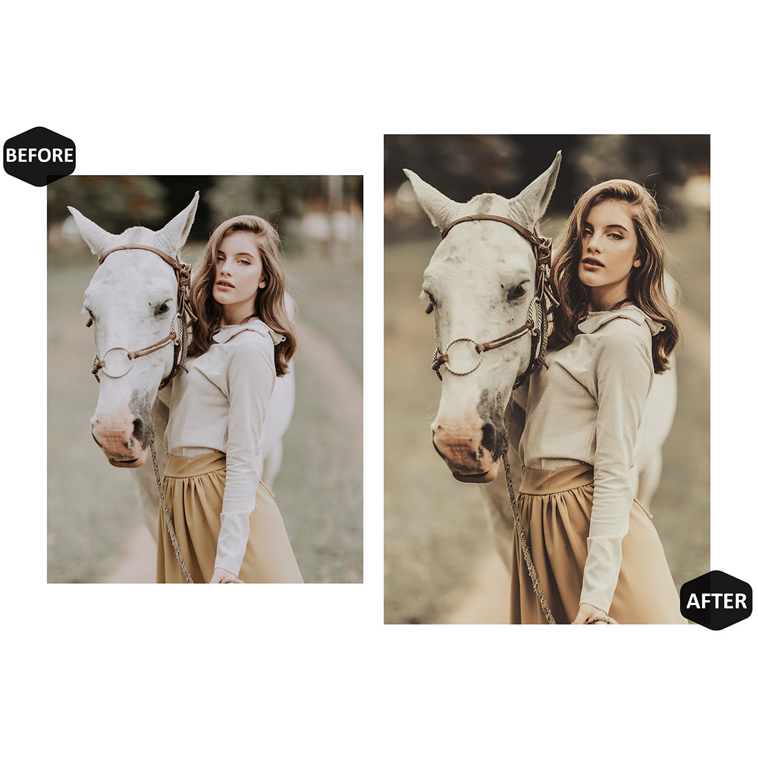 12 Photoshop Actions, Natural Beige Ps Action, Moody ACR Preset, Cream Ps Filter, Atn Portrait And Lifestyle Theme For Instagram, Blogger preview image.
