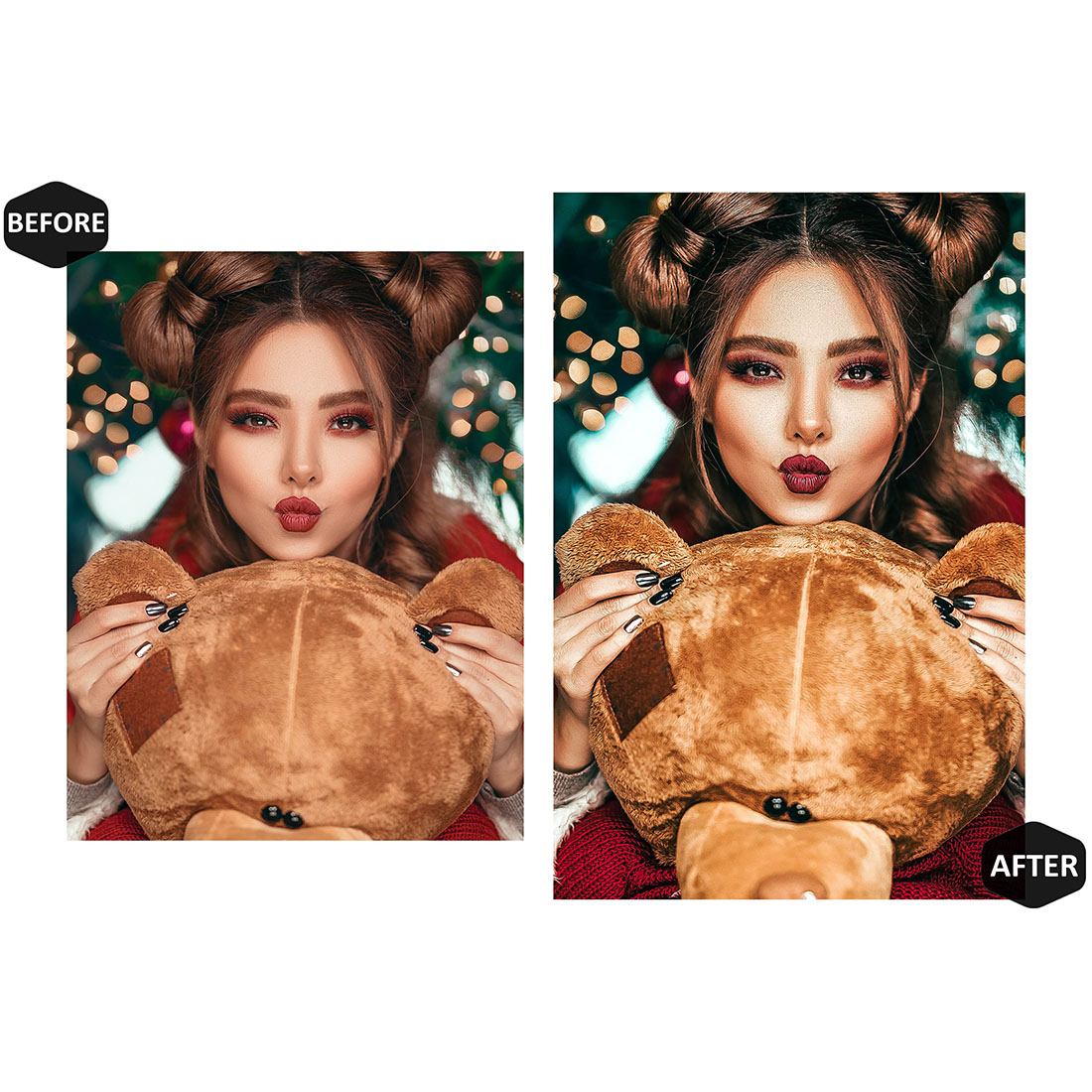 12 Photoshop Actions, Rich Christmas Ps Action, Moody ACR Preset, Winter Ps Filter, Atn Portrait And Lifestyle Theme For Instagram, Blogger preview image.