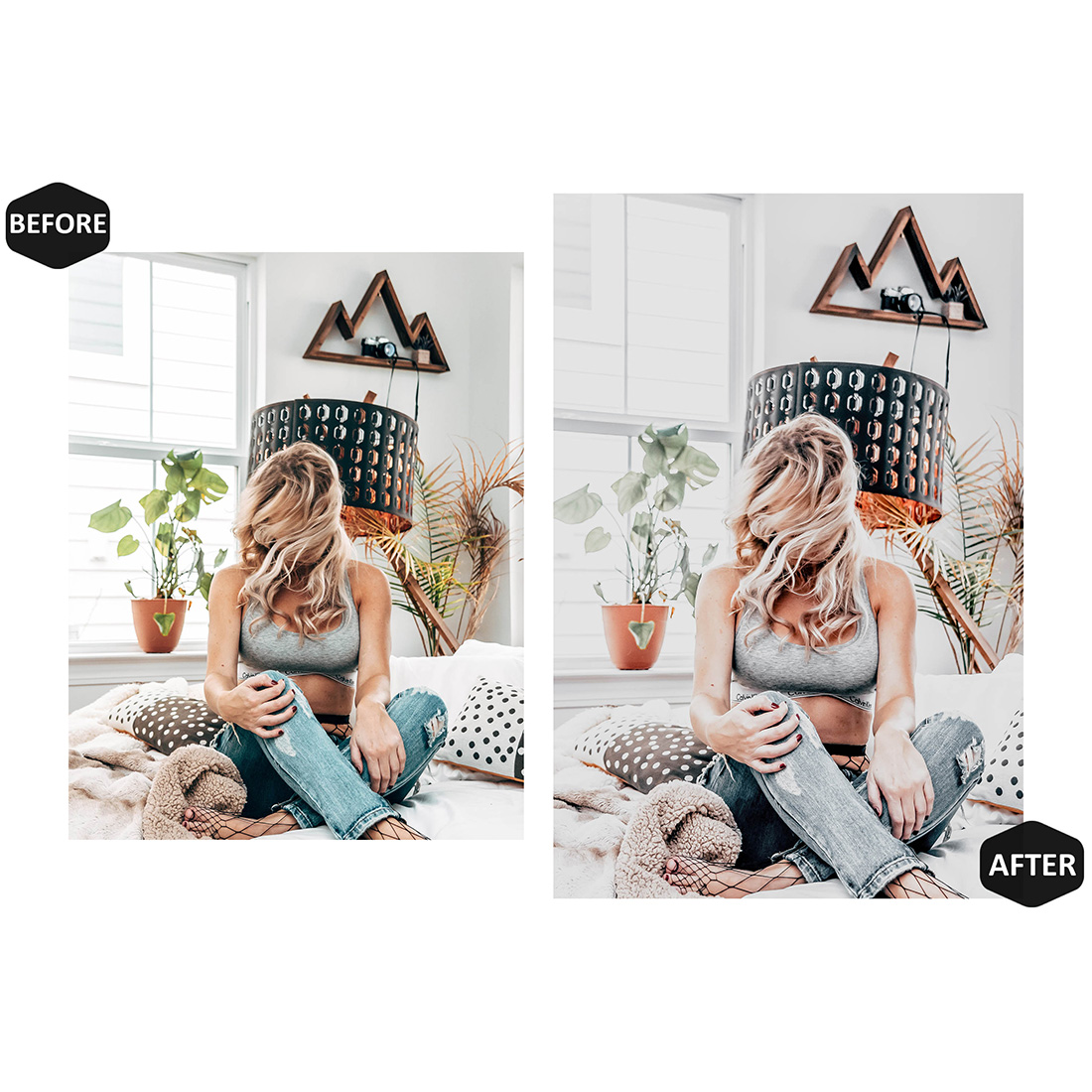 12 Photoshop Actions, Chic Ivory Ps Action, Bright ACR Preset, Bohemian Ps Filter, Atn Portrait And Lifestyle Theme For Instagram, Blogger preview image.
