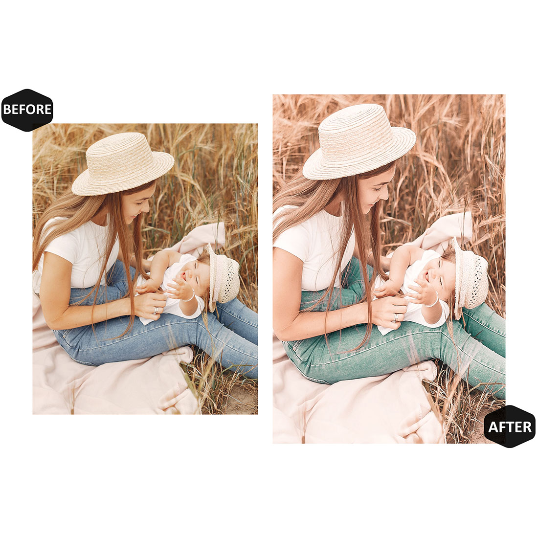 12 Photoshop Actions, Mommy And Me Ps Action, Motherhood ACR Preset, Fall Bright Ps Filter, Atn Portrait Lifestyle Theme For Instagram, Blogger preview image.