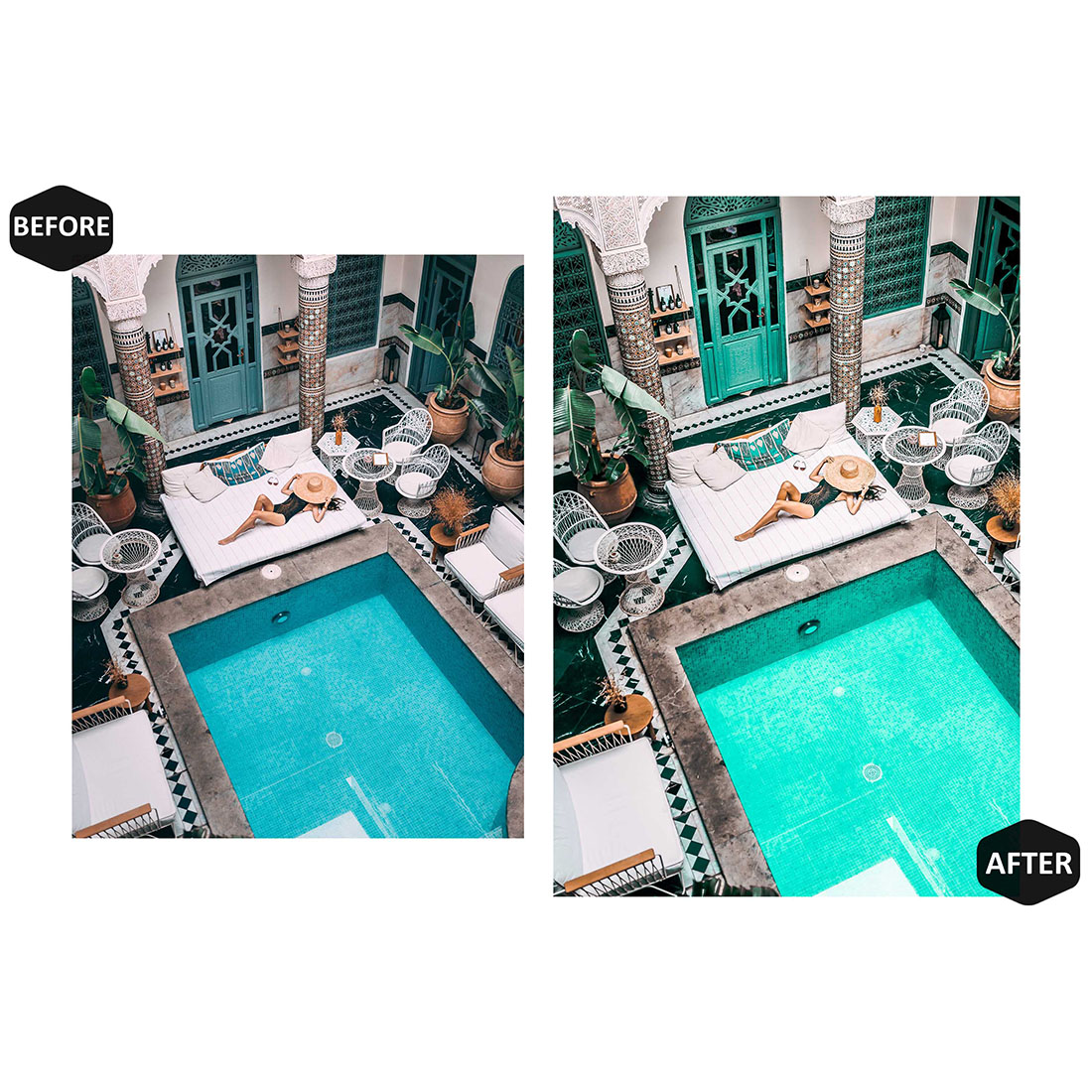12 Photoshop Actions, Tangerine Ps Action, Bright ACR Preset, Teal Blue Ps Filter, Portrait And Lifestyle Theme For Instagram, Blogger preview image.