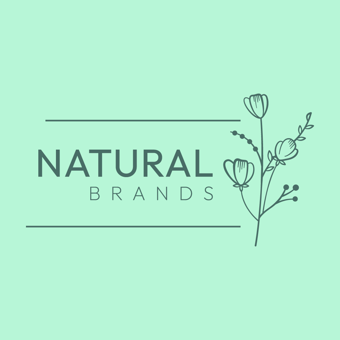 Minimalist Line Art Logo Design Bundle for Fashion, Beauty, and Nature Brands preview image.