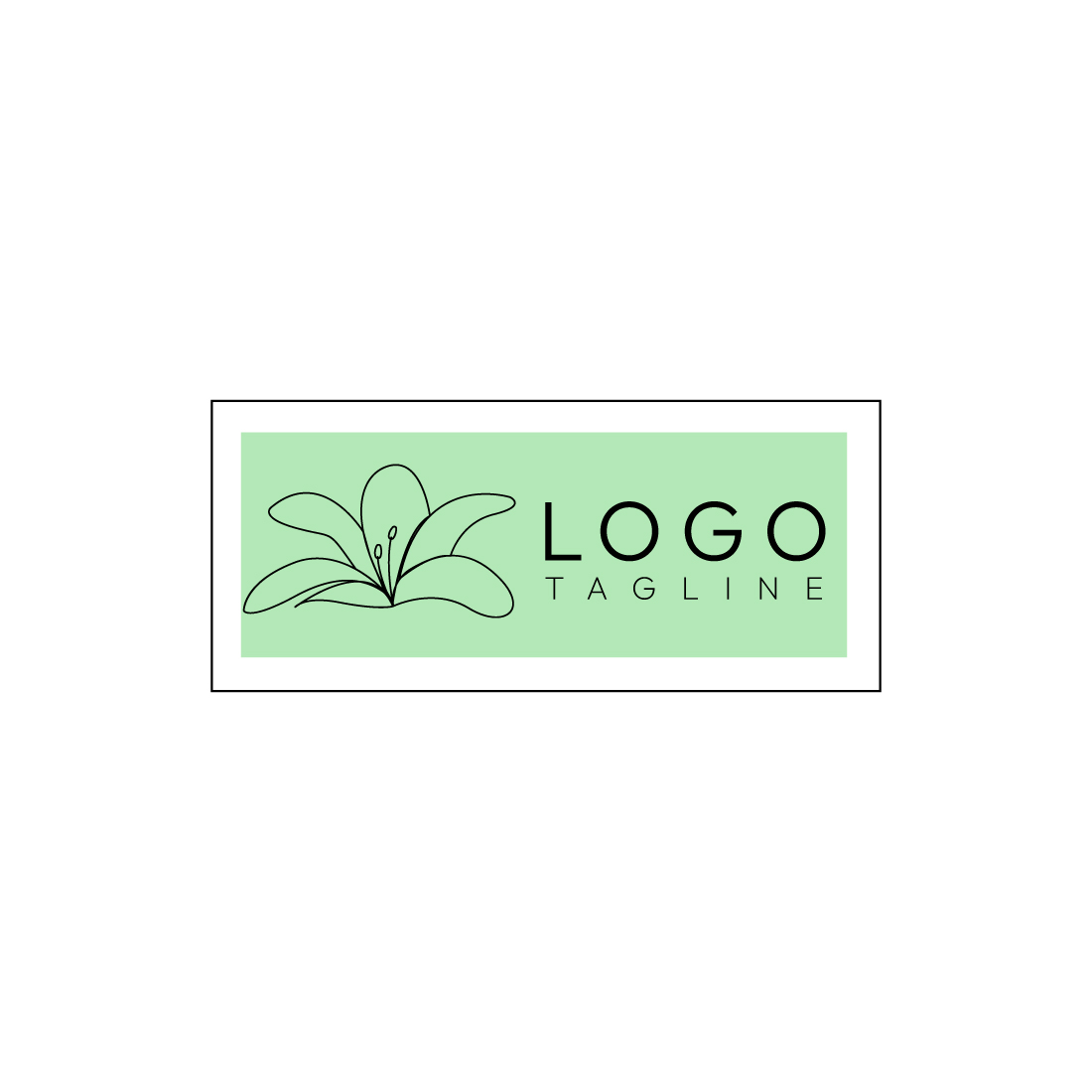 Elegant Minimalist Line Art Nature & Beauty Logo Design Master Bundle preview image.