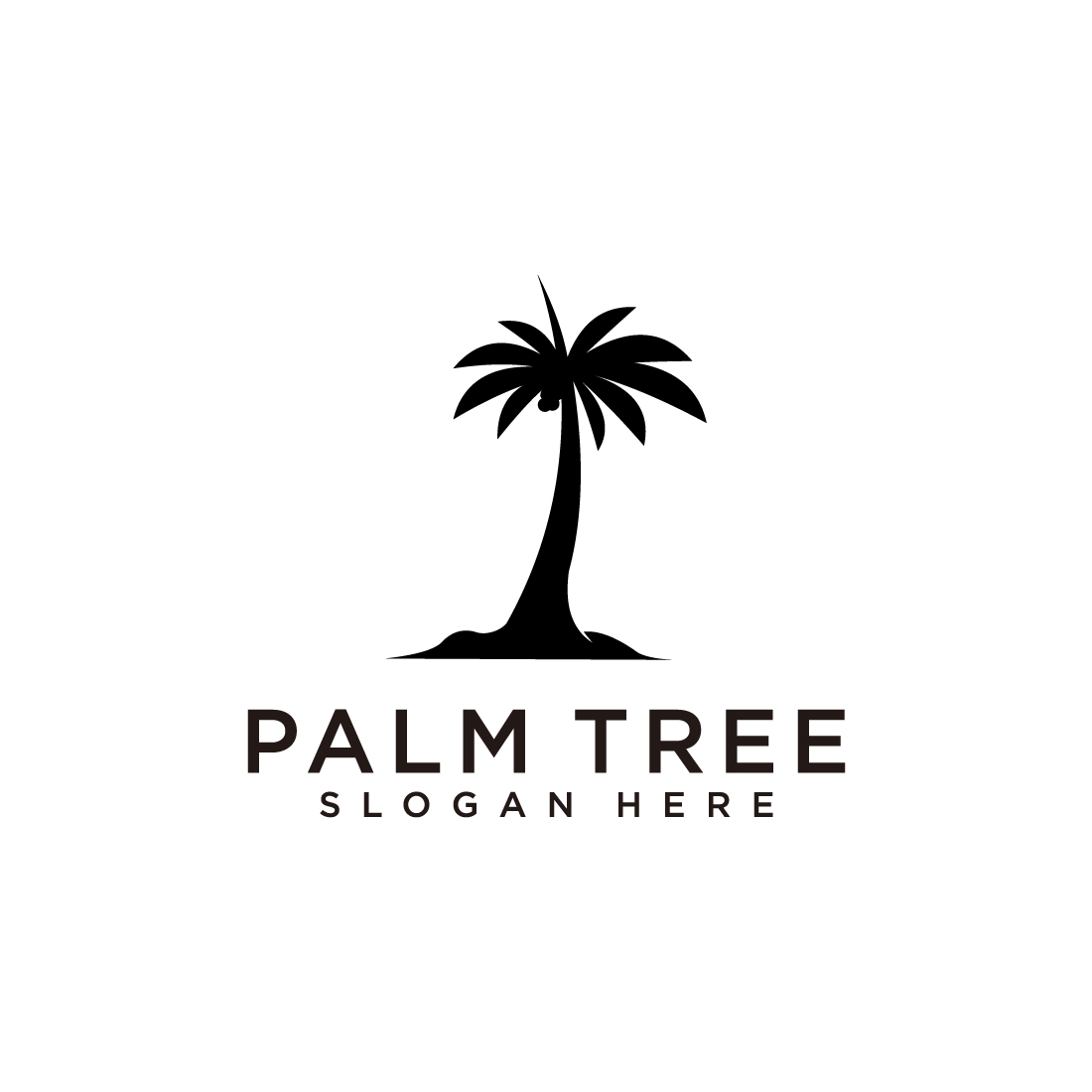 palm tree logo preview image.