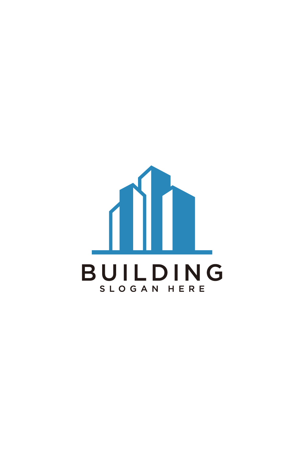 building logo pinterest preview image.