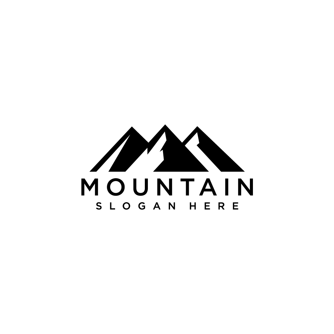 mountain logo vector preview image.