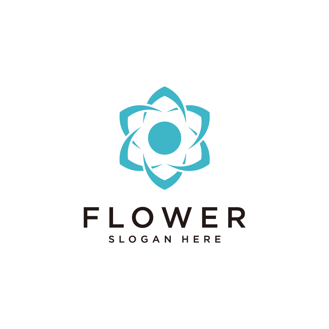 flower nature logo preview image.