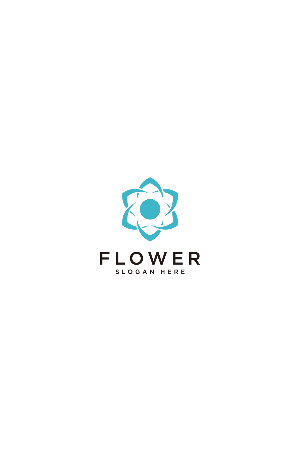 flower nature logo pinterest preview image.