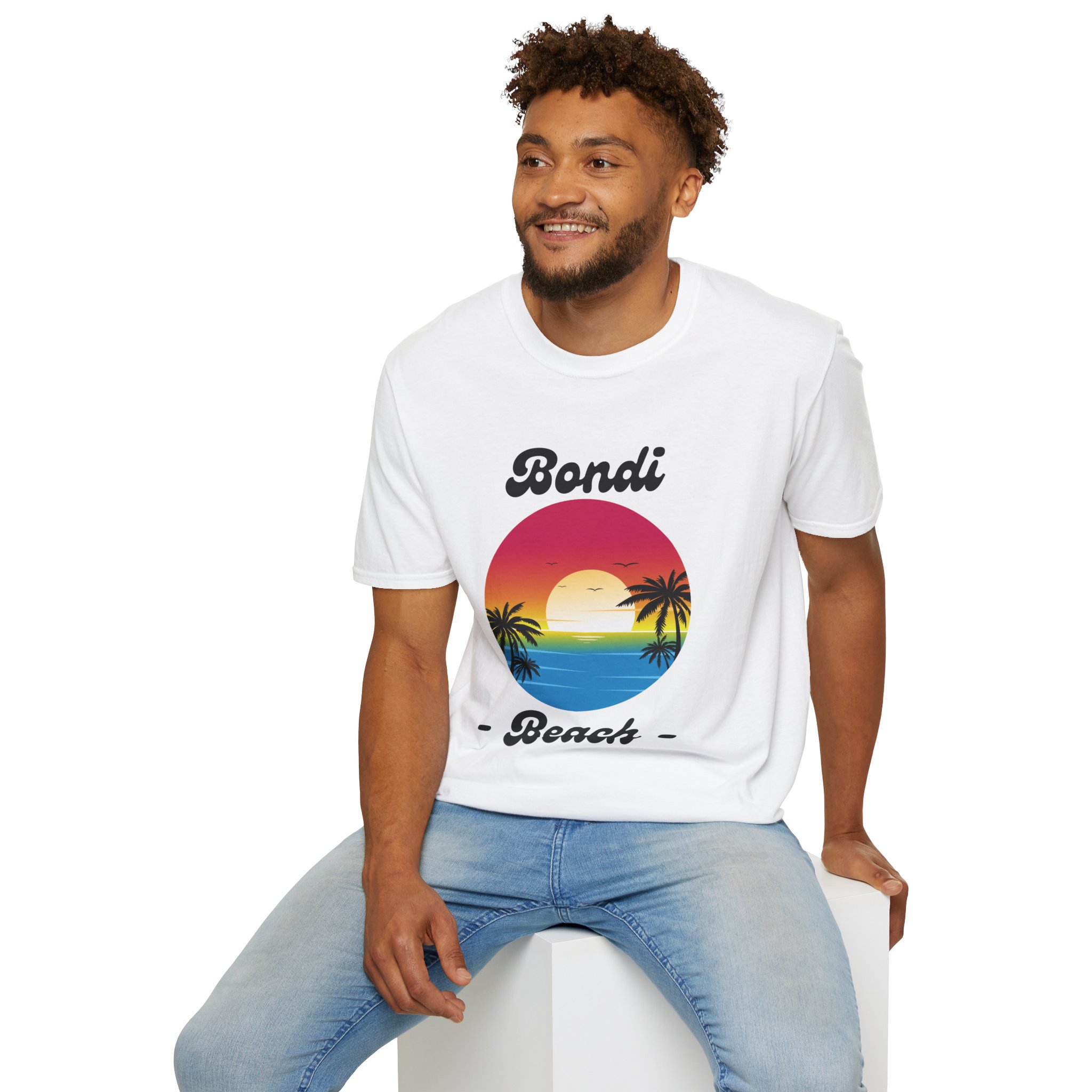 Bondi Beach Paradise Tee Shirt Retro Graphic Design For Tee Shirts preview image.