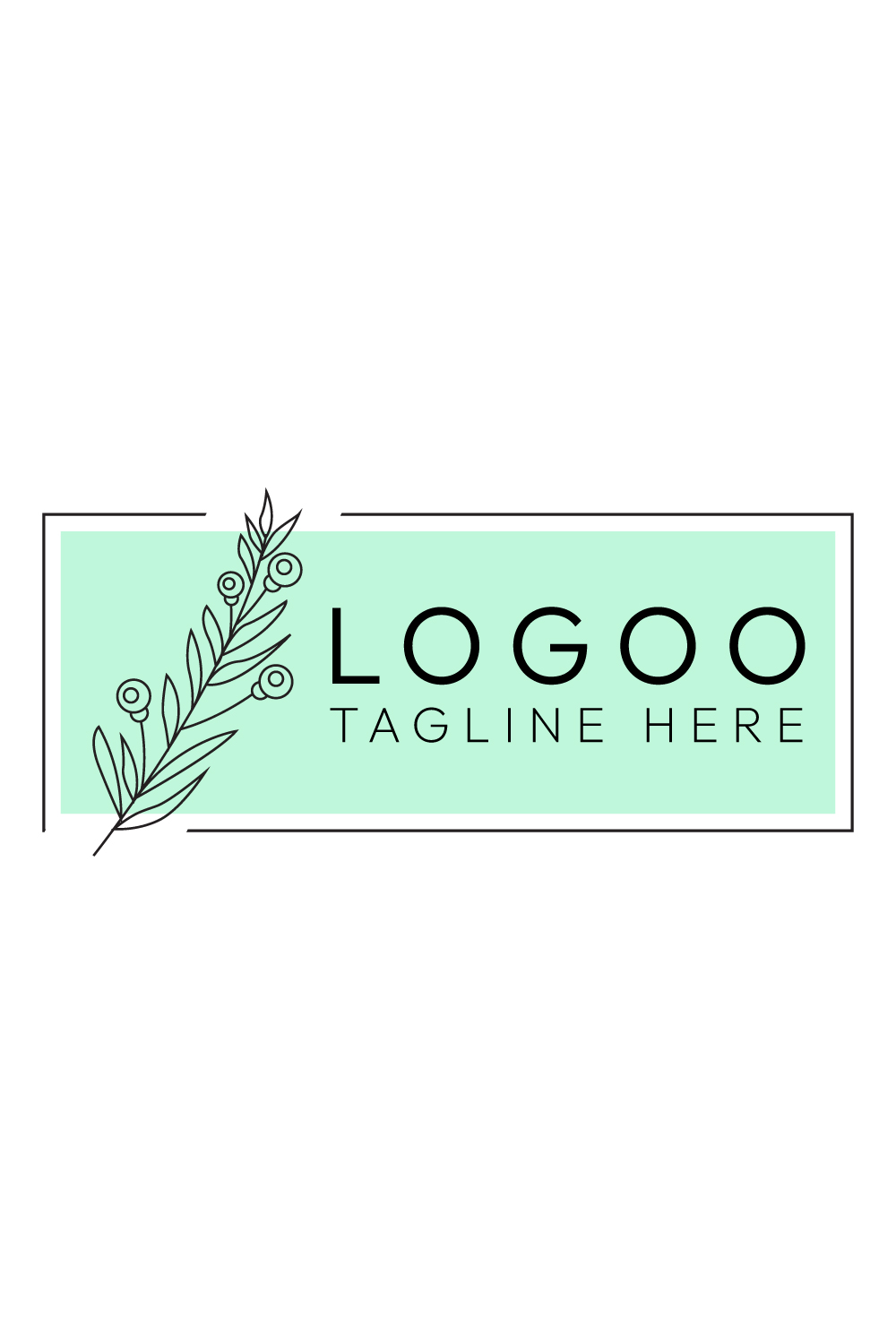 Minimalist Line Art Logo Bundle for Nature, Fashion, and Beauty Brands pinterest preview image.