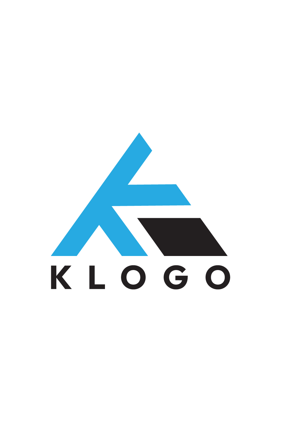K Triangle Logo Design Collection - Elevate Your Branding! pinterest preview image.