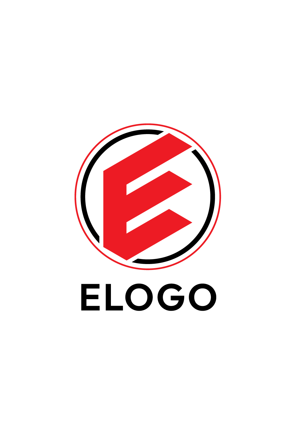 Elevate Your Brand with the E Logo Design Collection pinterest preview image.