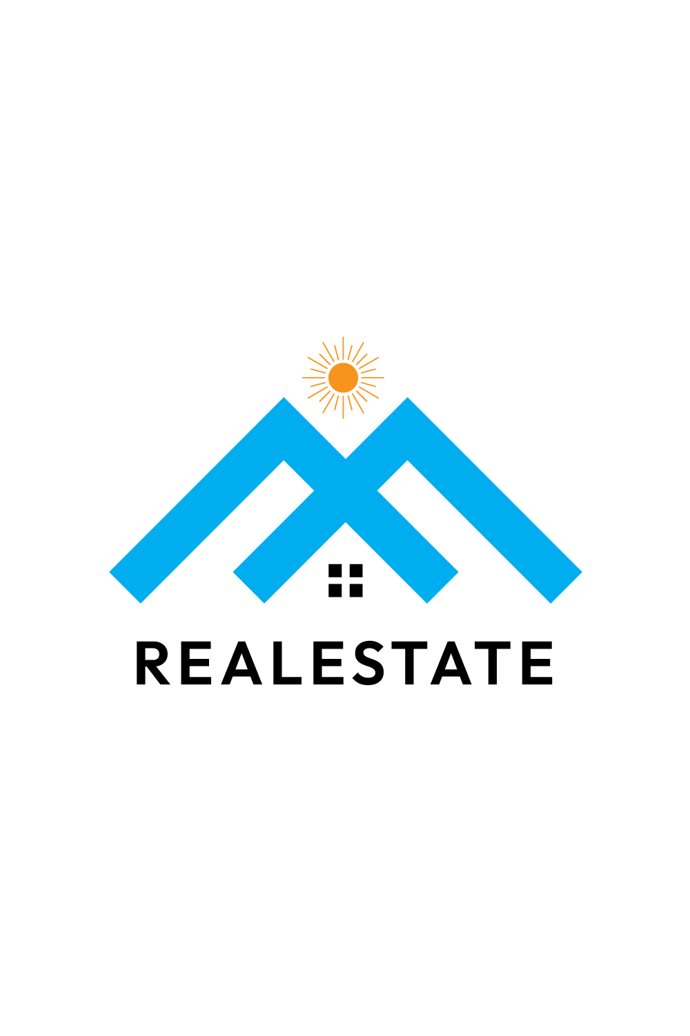 Elevate Your Brand with Our Real Estate Logo Design Master Bundle pinterest preview image.
