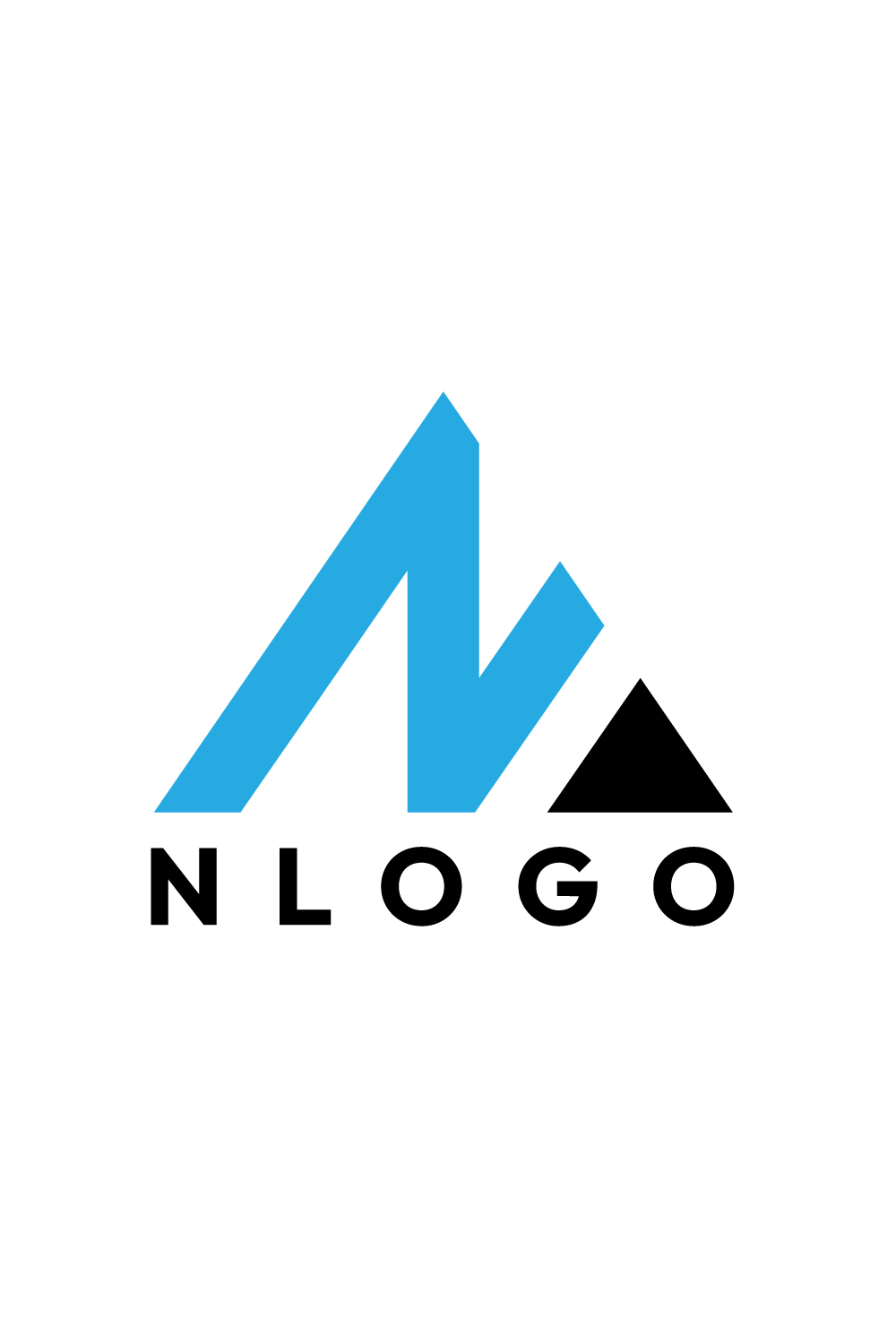 N-Triangle Logo Designs for Versatile Branding pinterest preview image.