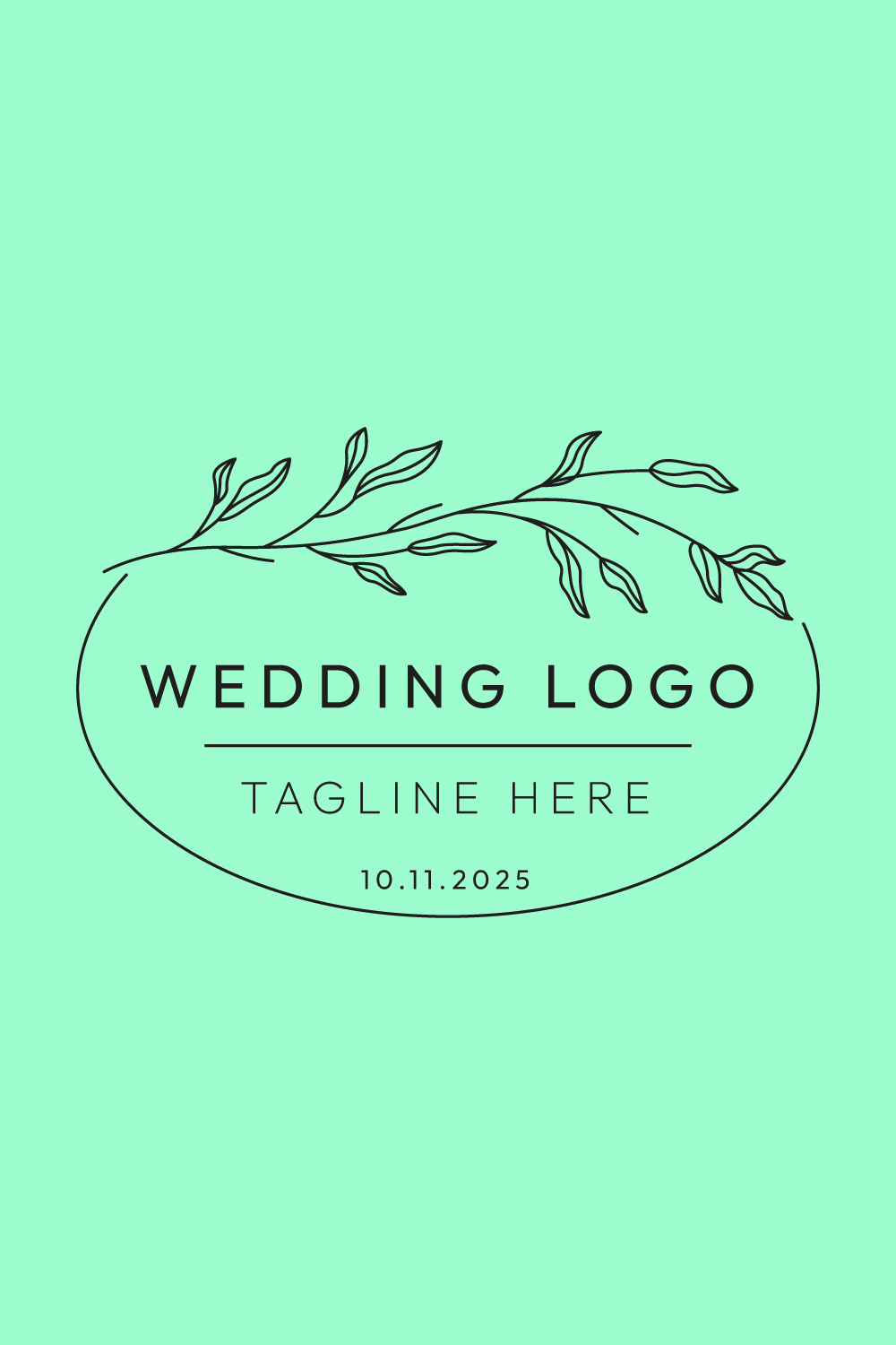 Minimalist Line Art Beauty, Fashion, and Wedding Logo Design Bundle - Master Collection pinterest preview image.