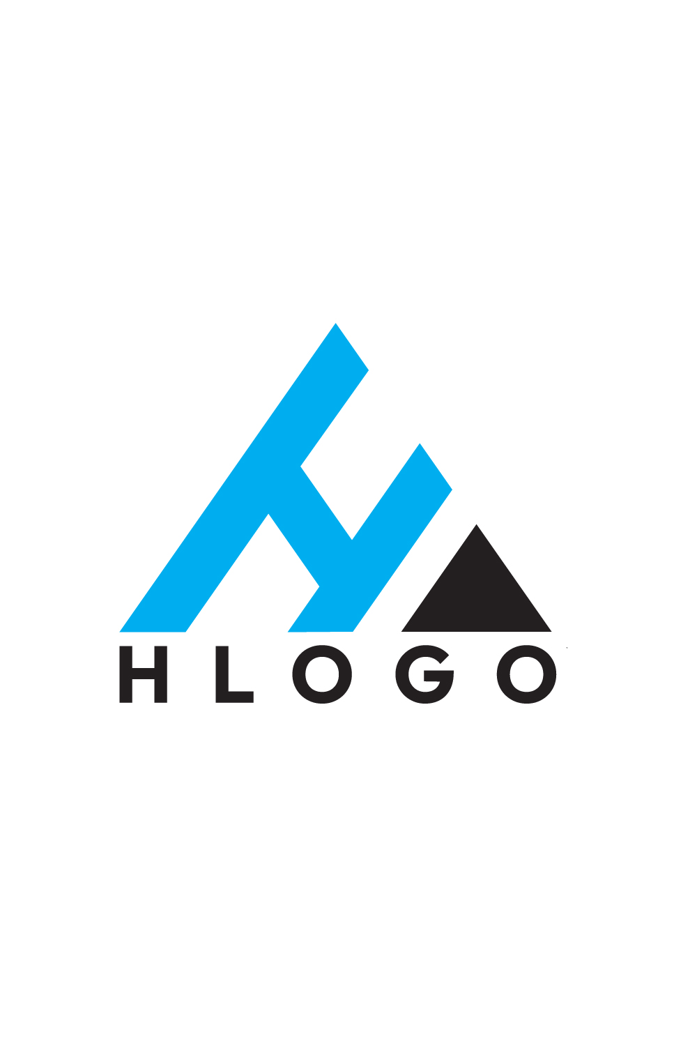 H Triangle Logo Design Collection - Elevate Your Brand Identity pinterest preview image.
