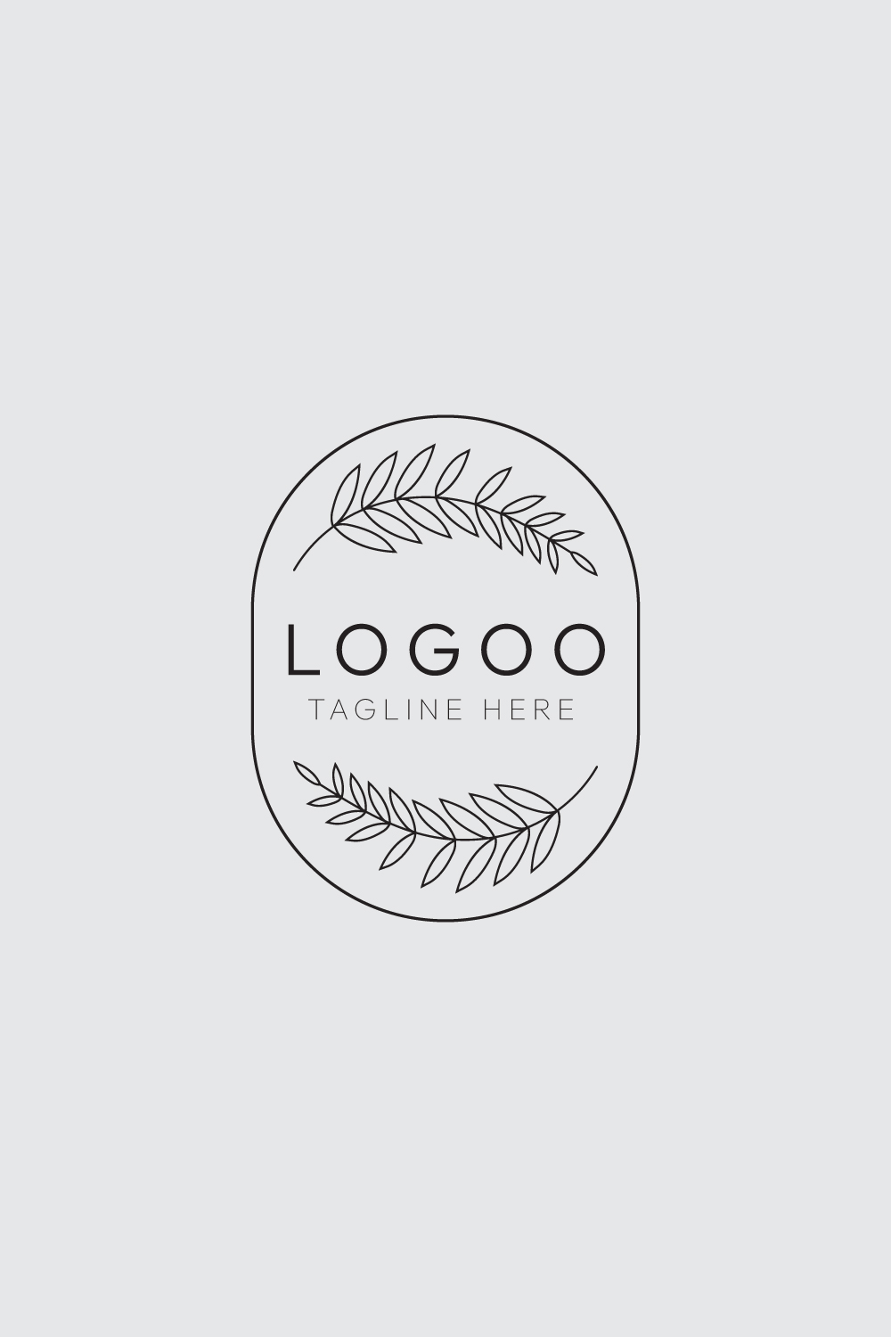 Minimalist Line Art Logo Bundle for Nature, Fashion, and Beauty Brands pinterest preview image.