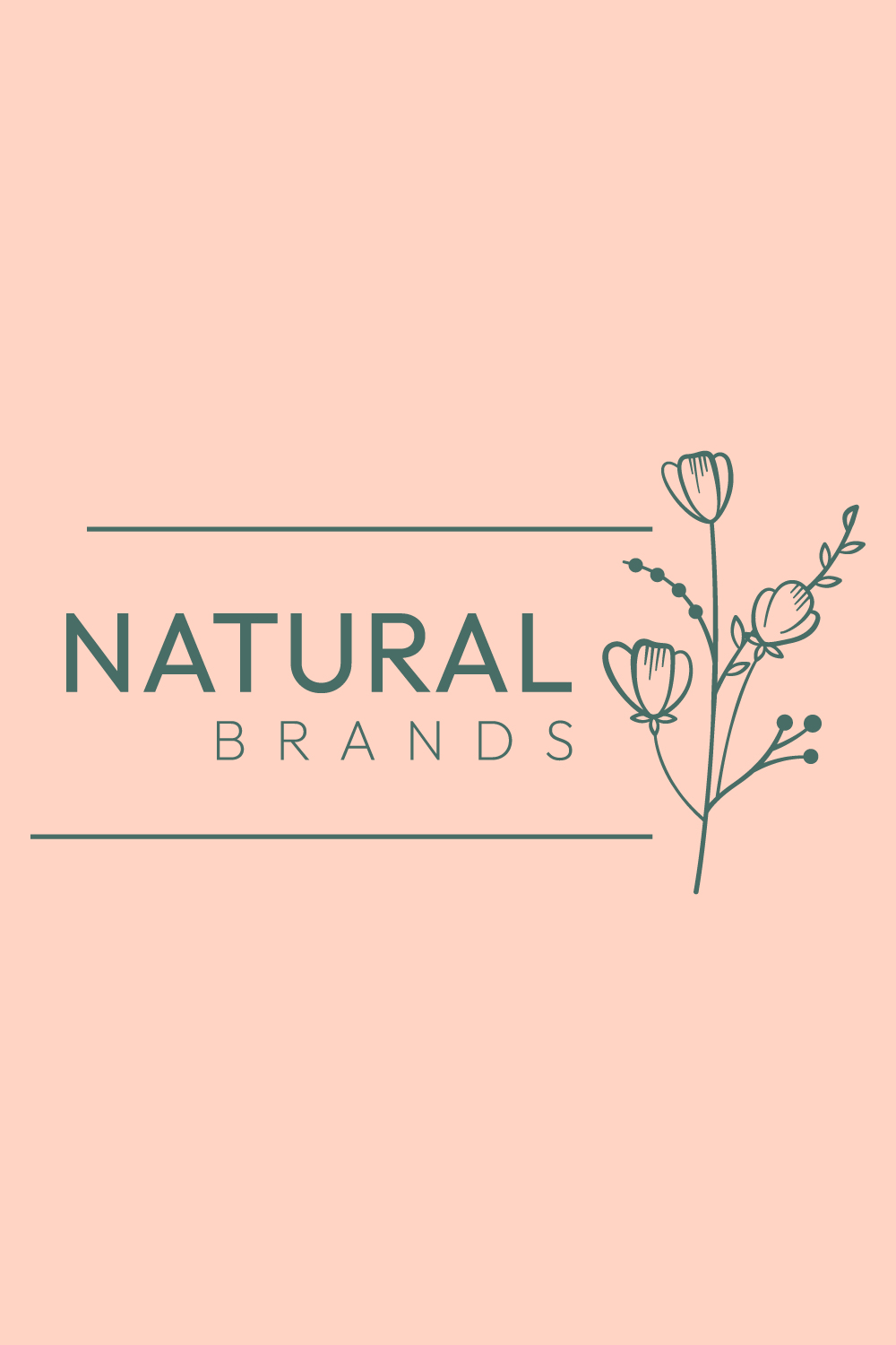 Minimalist Line Art Logo Design Bundle for Fashion, Beauty, and Nature Brands pinterest preview image.