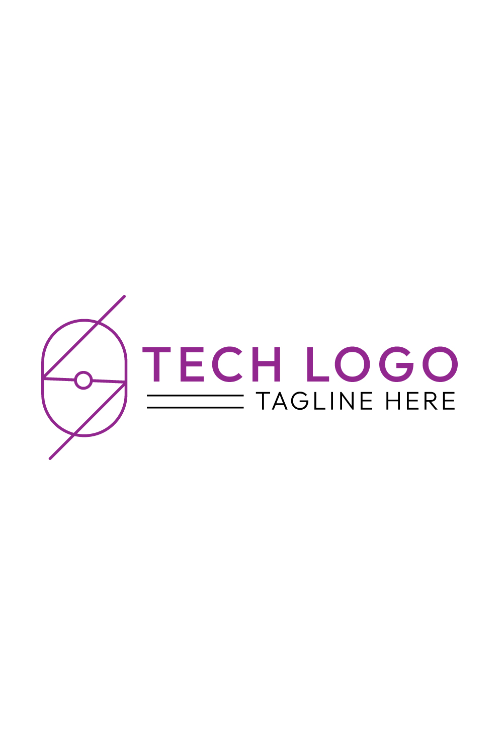 Minimalist Tech Logo Design Bundle - Master Collection pinterest preview image.