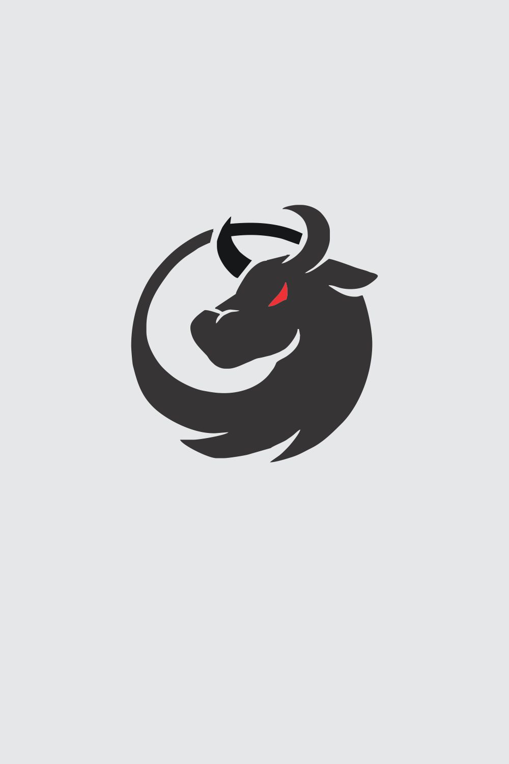 Bull Logo pinterest preview image.