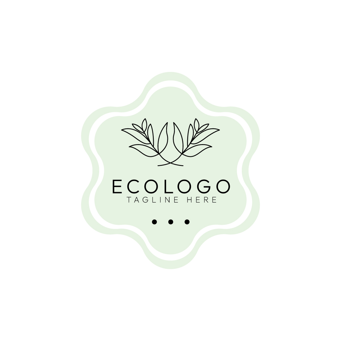 Minimalist Line Art Nature, Eco and Beauty Logo Design Bundle preview image.