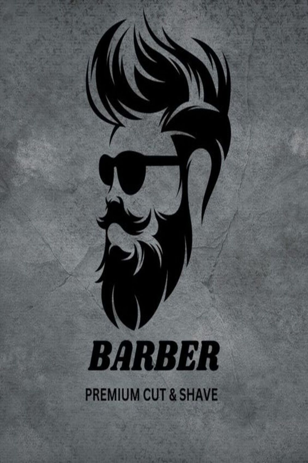 barber logo pinterest preview image.