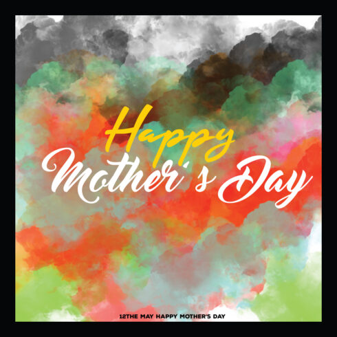 Mother's day template design cover image.