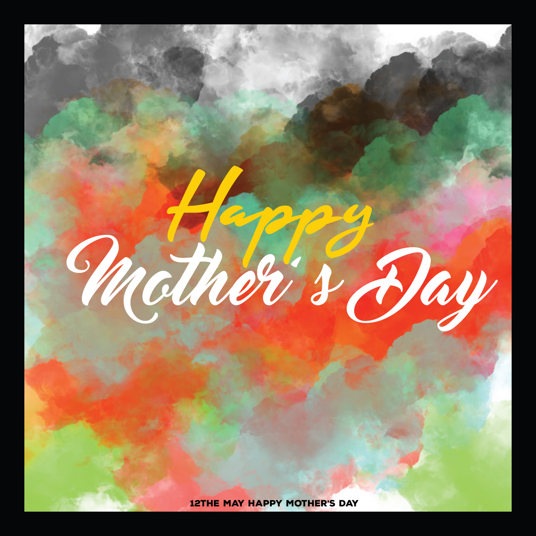 Mother's day template design cover image.