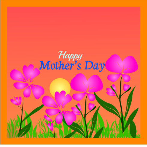 Mother's Day template design cover image.
