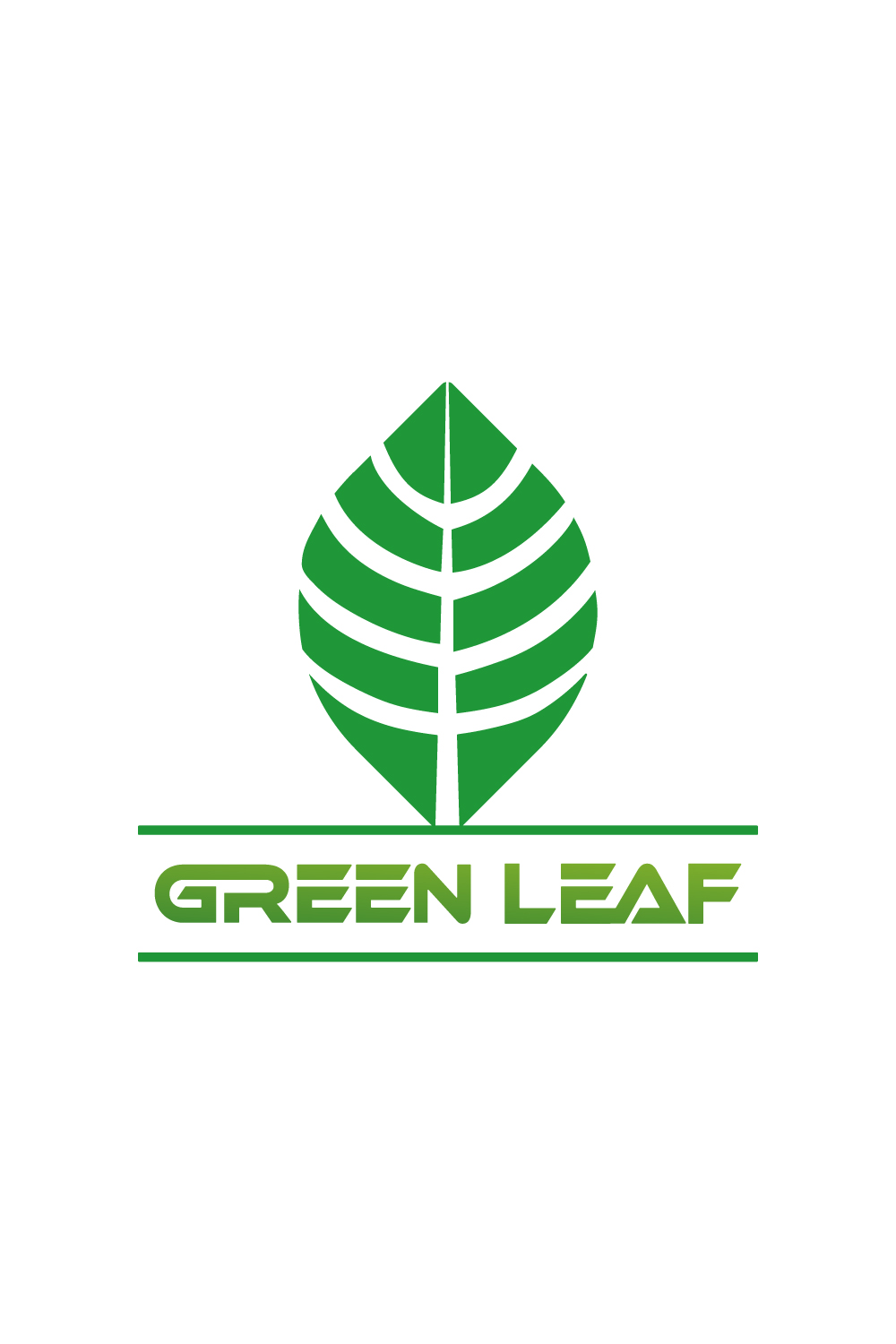 Green Leaf logo design vector images Green vegetable best icon design pinterest preview image.