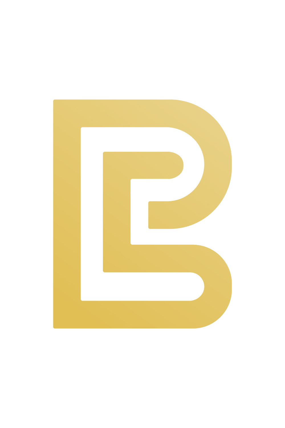 Luxury B letters logo design vector images B Golden color logo best company royalty BP logo monogram best brand icon design pinterest preview image.