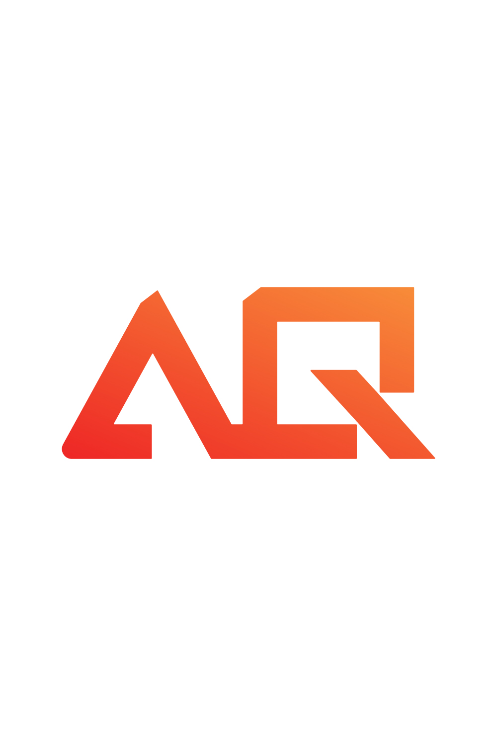 Initials AQ letters logo design vector icon AQ logo template orange color logo QA logo monogram best company identity pinterest preview image.