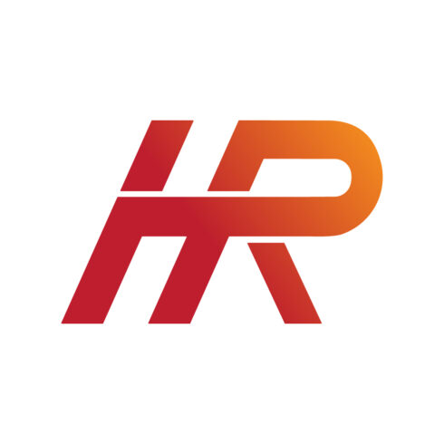 Initials HR letters logo design vector images RH letters logo template vector illustration HR logo orange color best company identity cover image.