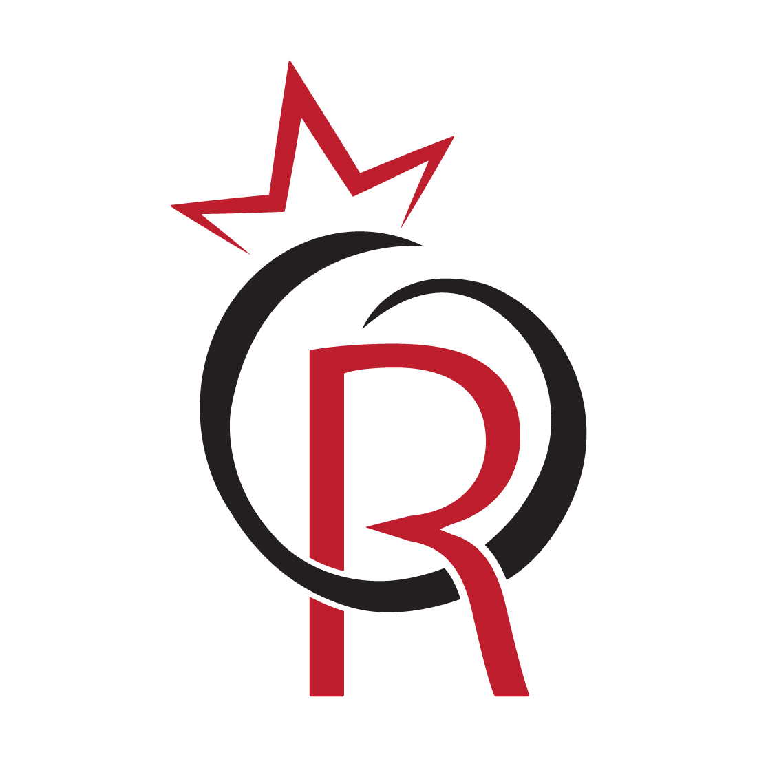 Luxury R Crown logo design R letters logo design R logo iconic design preview image.