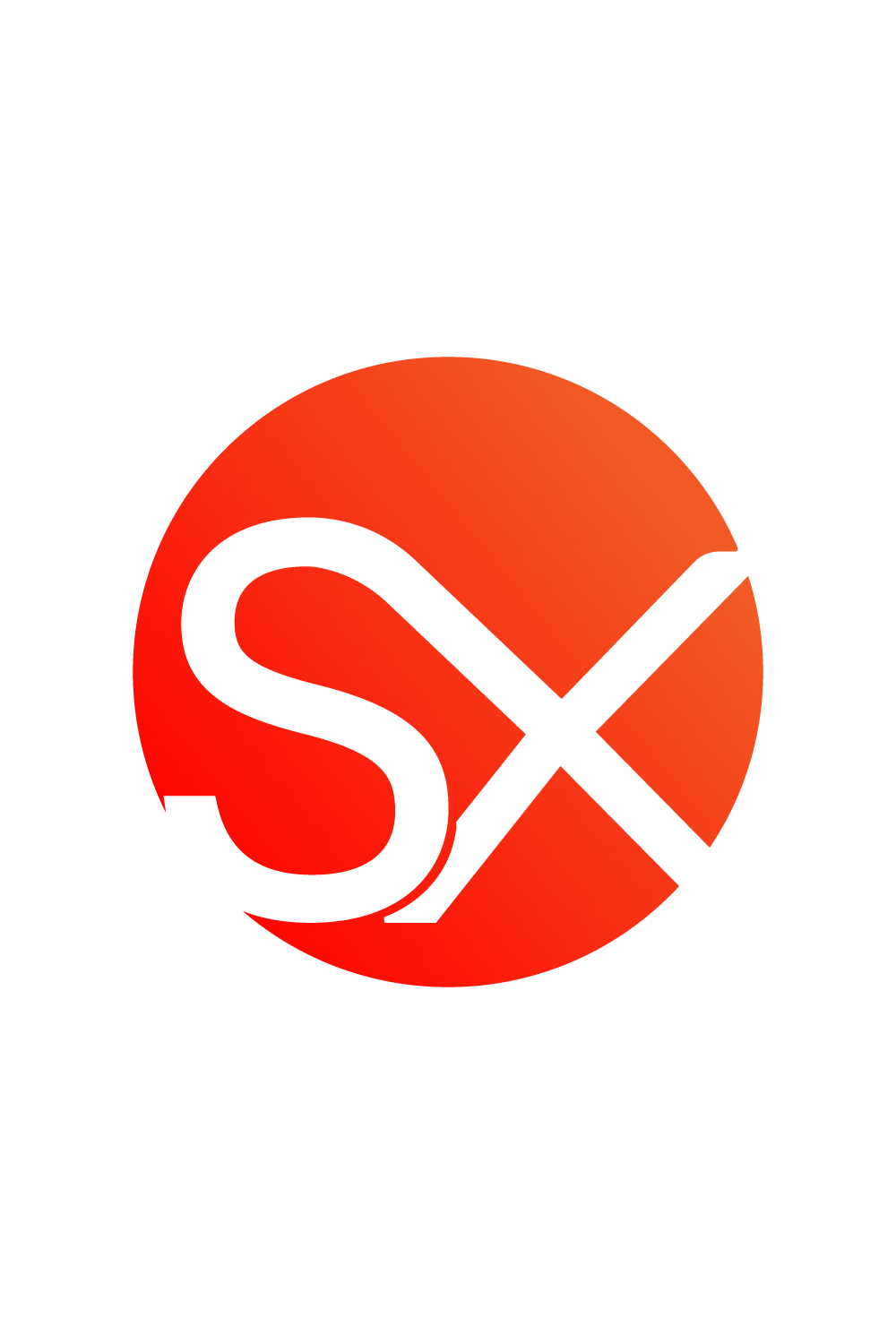 Initials SX letters logo design vector template images SX logo orange color logo design XS logo monogram design pinterest preview image.