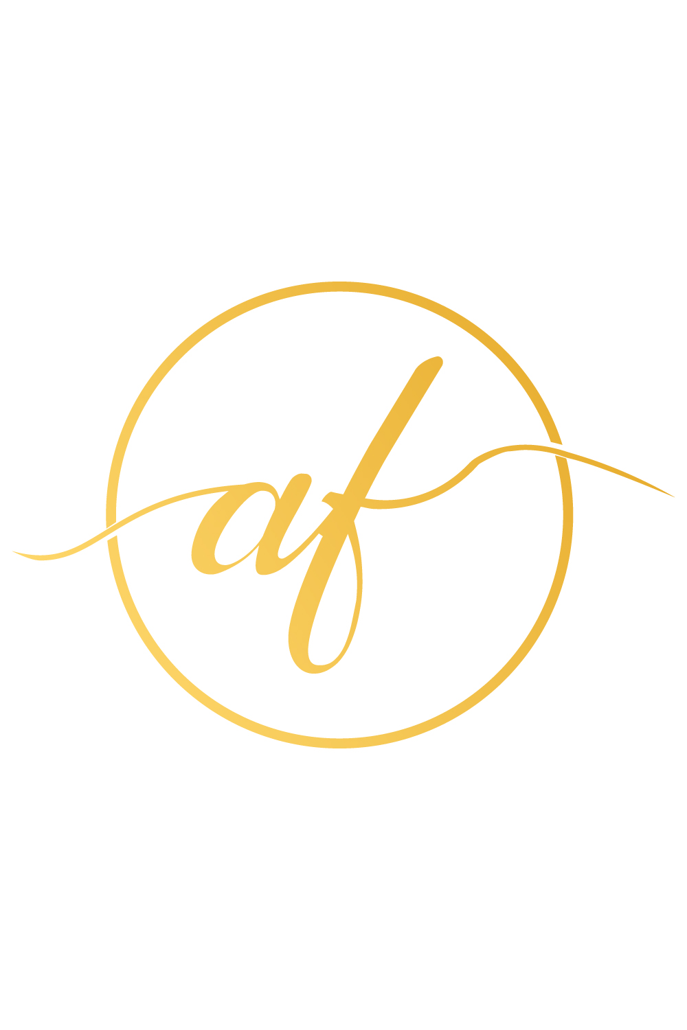 Luxury AF letters logo circle design vector images FA logo golden color brand logo AF logo best company identity pinterest preview image.