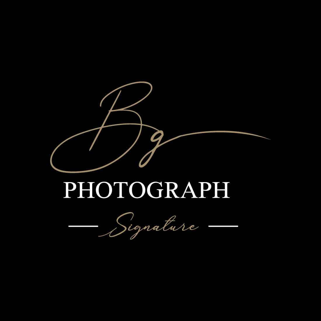 Initials BG photograph Signature logo design BG Signature letters logo best vector template arts preview image.