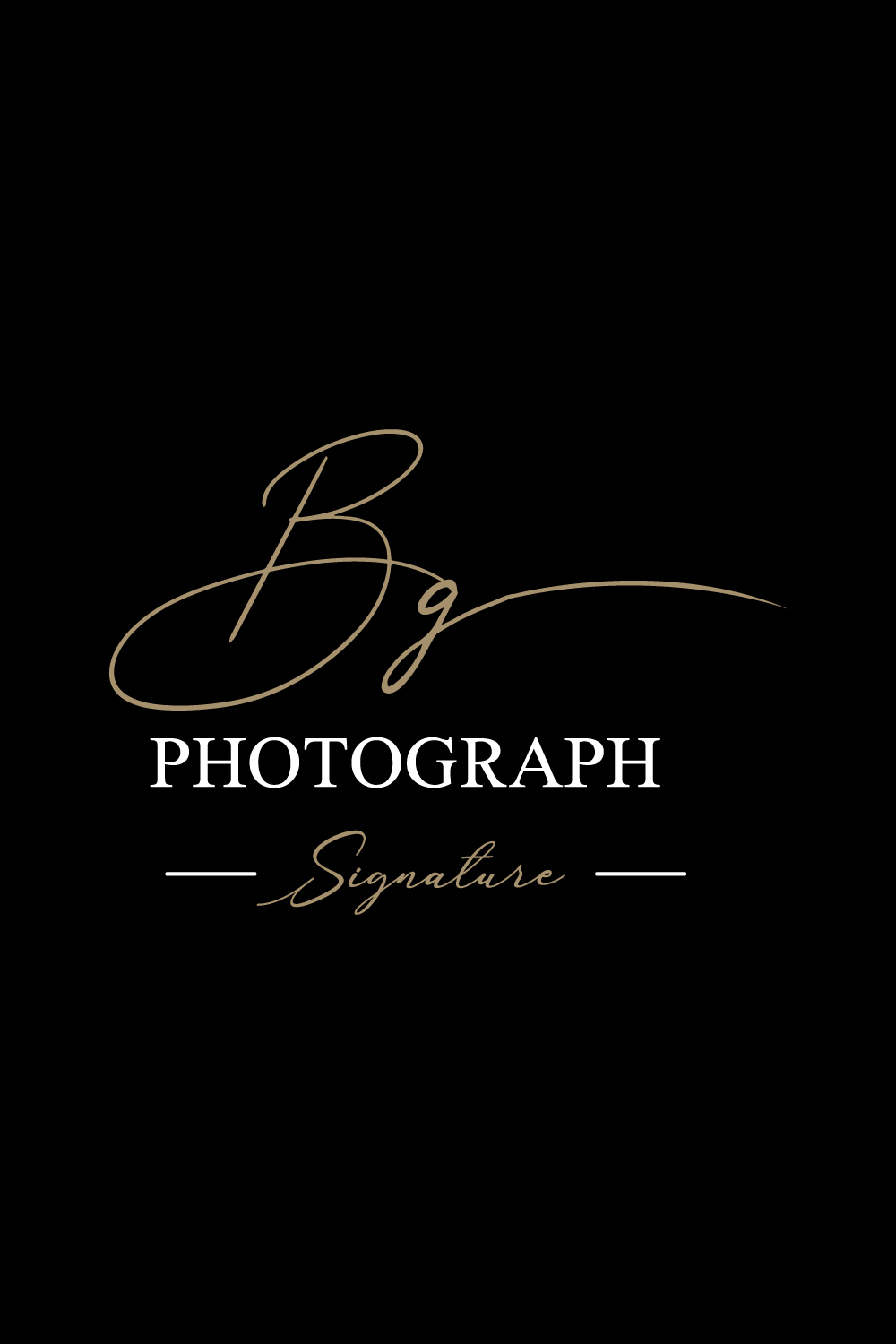 Initials BG photograph Signature logo design BG Signature letters logo best vector template arts pinterest preview image.