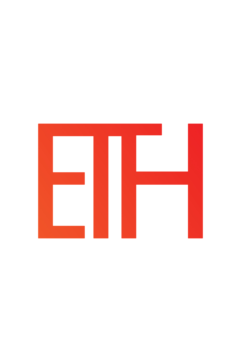 ETH orange color logo design ETH letters logo design pinterest preview image.