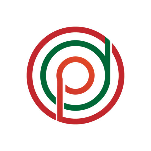Professional PD letters logo design vector circle logo design DP logo orange and green color red circle logo cover image.