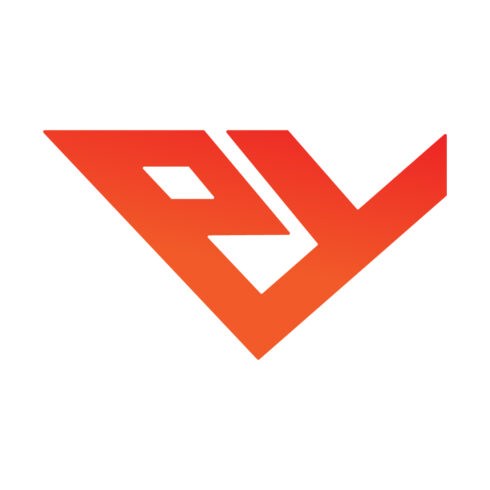 Professional PF letters logo template icon design V monogram logo design FP logo orange color best unique design cover image.