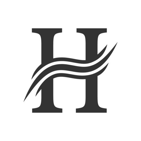 H letter logo design vector image H best line logo black color best company identity cover image.