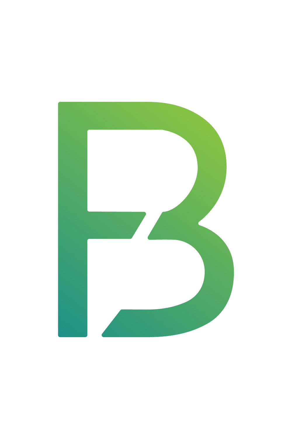 Initials FB letters logo design vector template arts FB logo design green color iconic design BF best logo monogram design pinterest preview image.