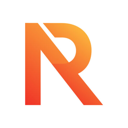Initials R letters logo design vector images R logo orange color best company identity cover image.