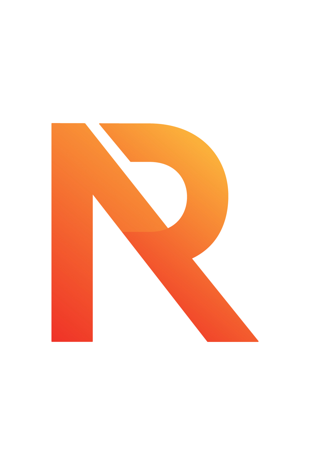 Initials R letters logo design vector images R logo orange color best company identity pinterest preview image.