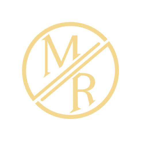 Luxury MR letters logo design vector images MR logo circle logo monogram illustration RM logo best identity cover image.