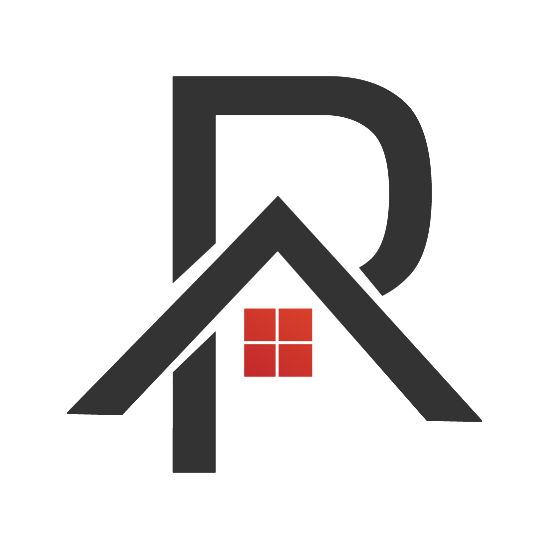 Premium vector R letter logo design R Real estate logo design R Home or House logo template images R stay house business icon preview image.