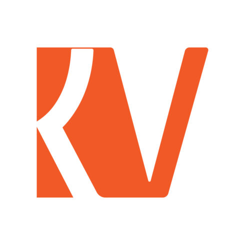 professional KV letters logo design KV logo vector icon best company identity VK logo monogram template arts cover image.