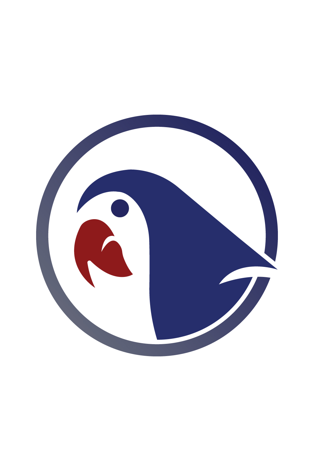 Bird logo design Parrot Bird logo circle design Beautiful Bird face logo design pinterest preview image.