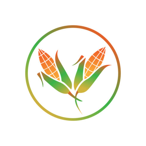 Corn Cob logo design Agriculture logo design vector illustration Corn logo template arts cover image.